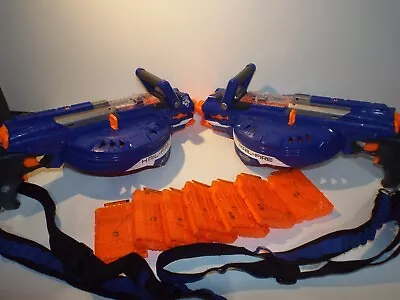 Buy 2 X Nerf Hail-Fire Plus 7 Cartridges And Shoulder Straps • 25£