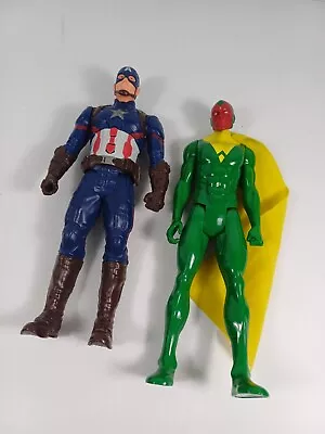 Buy Marvel Hero Action Figures 12” Inch Hasbro Toy Figures Captain America & Vision • 9.99£