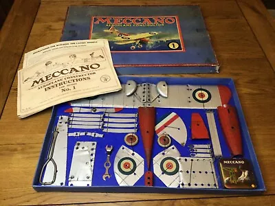 Buy Meccano Aeroplane Consrtuctor Set 1 Circa 1932 • 360£
