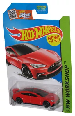 Buy Hot Wheels HW Workshop (2015) Red Tesla Model S Toy Car 217/250 • 16.13£