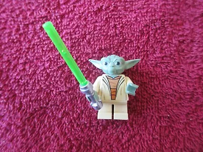 Buy Genuine Original Lego STAR WARS YODA With Lightsaber VGOOD Condition No Cracks • 14.99£