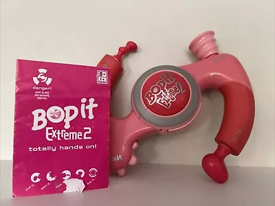 Buy Bopit Extreme 2 Pink Hasbro Electronic Handheld Game Vintage 2002 Bop It Working • 15£