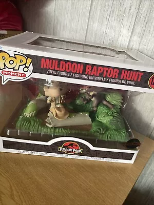 Buy Funko POP! Moment 1204 Jurassic Park Muldoon Raptor Hunt • 25£