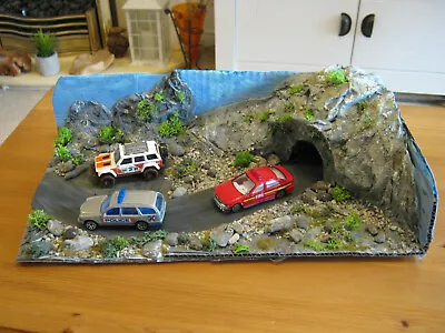 Buy 1/64 Scale Mountain Tunnel Diorama For Hot Wheels Etc, Hand Made One Off • 19.99£