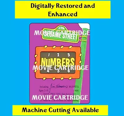 Buy Fisher Price Movie Viewer Cartridge LITHO SESAME STREET NUMBERS 486 Decal • 4.66£