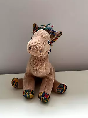 Buy Ty Beanie Babies Horse Brown Rainbow Coloured Cuddly Toy • 0.99£
