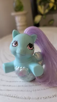 Buy Vtg My Little Pony G1 Baby Blue Sea Princess Fancy Mermaid Pony MLP 1991 • 77.66£