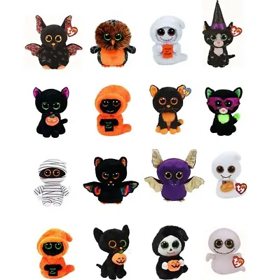 Buy Official Ty Beanie Boos Regular Size 6  Choose From Halloween Selection ***new** • 14.99£