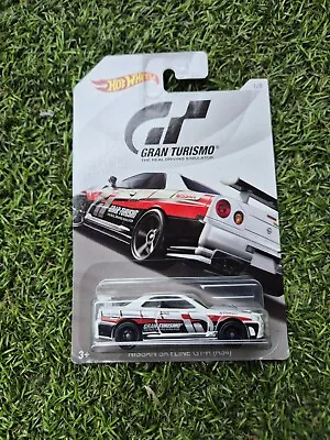 Buy Nissan Skyline GTR R34 White Hot Wheels Gran Turismo • 19.99£