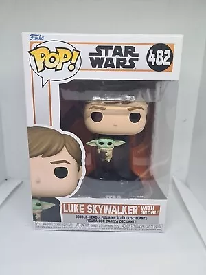 Buy Funko POP Star Wars Luke Skywalker & Grogu The Mandalorian #482 Vinyl Figure • 6£