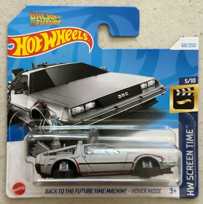 Buy 2024 Hot Wheels BACK TO THE FUTURE TIME MACHINE HOVER MODE Screen Time DeLorean • 9.99£