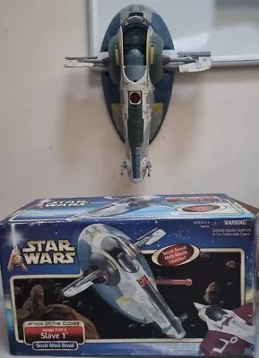 Buy 🔥 Star Wars Jango Fett Slave 1 | Attack Of The Clones Vehicle 2001 Boxed VGC  • 30.99£