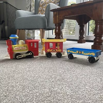 Buy Vintage 1970s Fisher Price Little People Circus Train 991 With 2 Carriages • 7.50£