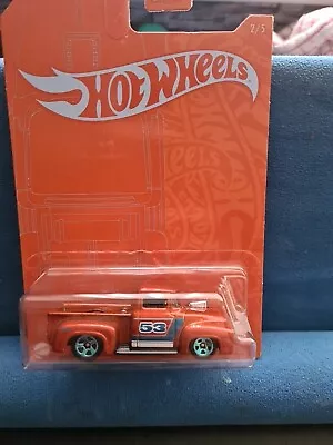 Buy Hot Wheels Custom '56 Ford Truck 53rd Anniversary 2021 Orange & Blue 2/5 • 4.99£