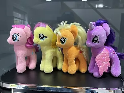 Buy My Little Pony Soft Toys  X 4 H 7”  Fluttershy  Pinkie Twilight  Applejack • 3.99£