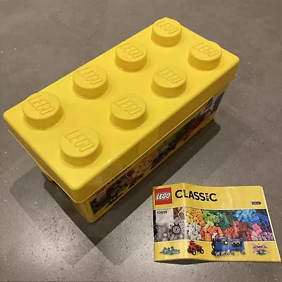 Buy 2015 Yellow LEGO Classic 8 Stud Large Big Brick Style Box Only Storage 10696 • 9.99£