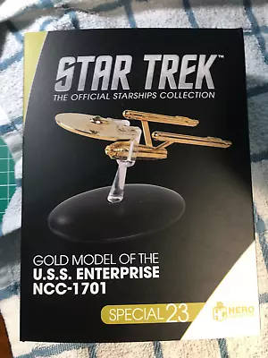 Buy Eaglemoss Star Trek.  Gold Model USS Enterprise NCC-1701. New In Box • 28.01£