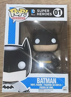 Buy Funko POP Heroes Figure : DC Universe #01 Batman RARE COLLECTABLE • 12.50£