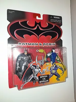 Buy Vintage BATMAN & ROBIN Figure Brain Vs Brawn BANE Kenner DC 1997 MOC Sealed • 14.99£