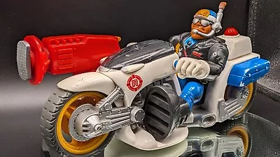 Buy Vintage 🏍️Mattel Fisher Price Rescue Heroes Police Officer W/Motorcycle 1998 • 18£