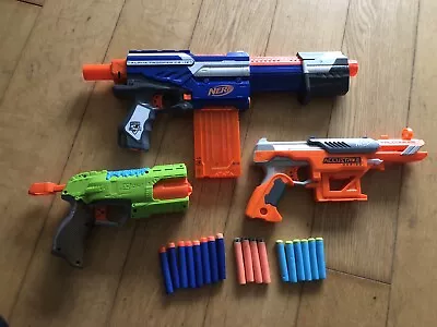 Buy 2 -Nerf Guns, 1 -X-Shot Foam Bullet Toy Guns With Ammo. Summer Garden Toys • 5£