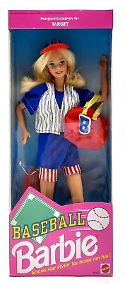 Buy 1992 Baseball Sports Star Barbie Doll / Target Exclusive / Mattel 4583, NrfB • 55.54£