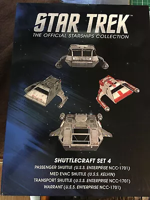 Buy Eaglemoss Star Trek Starship Shuttlecraft Set 4 New In Box With Corner Crush • 51.26£