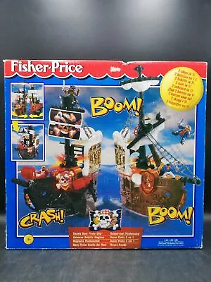 Buy Vintage Fisher Price Great Adventures Pirate Ship Sea Double Duel Figure • 547.98£