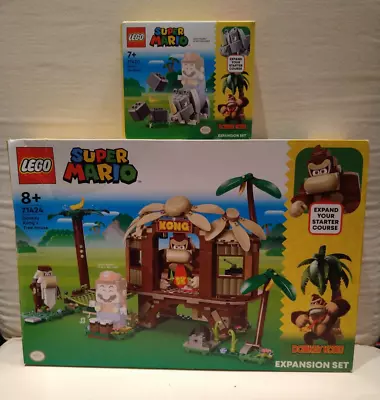 Buy LEGO Super Mario: Donkey Kong's Tree House Expansion Set (71424) & Rambi 71420 • 64.99£