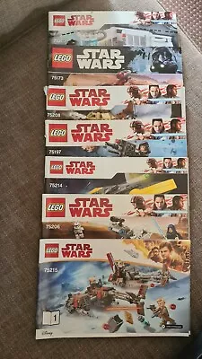 Buy Lego Star Wars Instruction Manuals Various. 7 Items. Freepost Within Mainland UK • 7.50£