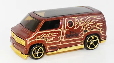 Buy HOT WHEELS Brown 77 DODGE CUSTOM VAN 1/64th • 7£