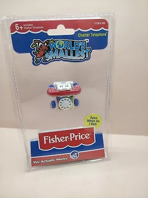 Buy World's Smallest Fisher Price CHATTER TELEPHONE Toy Miniature Doll Mini Phone FP • 17.99£