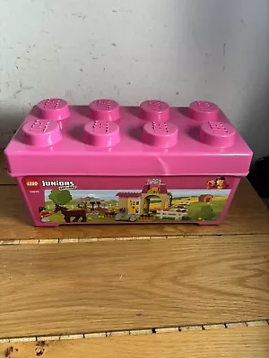 Buy LEGO Juniors Town City Pony Farm 10674 Pink Tub Only 8 Brick Storage Container • 4.99£