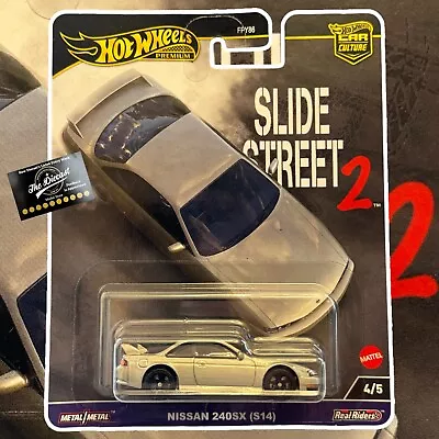 Buy HOT WHEELS PREMIUM Nissan 240sx S14 SLIDE STREET 1:64 Diecast COMBINE POST • 9.99£