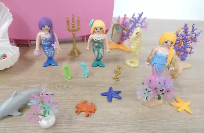 Buy Playmobil Mermaid Seahorse Underwater Sea Bundle Collection + 3 Figures & Case • 5.99£