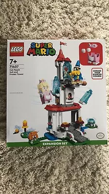 Buy LEGO Super Mario: Cat Peach Suit And Frozen Tower Expansion Set (71407) - New! • 32.99£