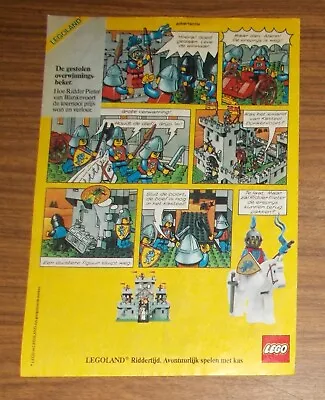 Buy Rare Advertising LEGOLAND LEGO Castle 6080 Knight's Castle King's Castle Comic 1985 • 4.21£