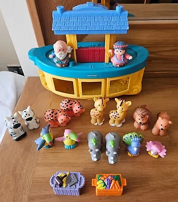 Buy Fisher Price Little People Noah's Ark & Figures Toddler Toy Playset Bundle • 20£