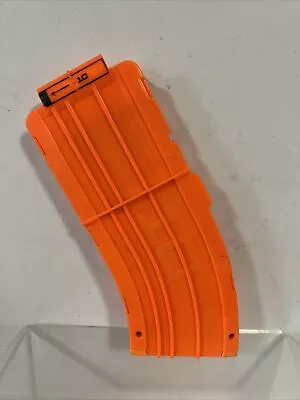 Buy Nerf N Strike Elite 10 Round Magazine Ammo Dart CURVED Cartridge Clip Orange S9 • 9.95£