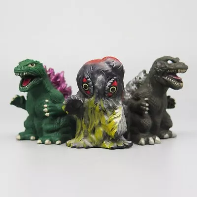 Buy 2x GODZILLA & HEDORAH Bandai Mini Finger Puppet Kaiju Vintage Japanese Toy • 35£