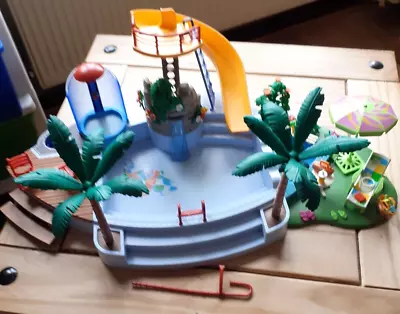 Buy Playmobil- 4858 Swimming Pool With Extra Accessories (not Complete) • 5.50£