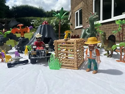 Buy Playmobil Dino Volcano Eruption, 70327, + Lots Of Extra Dinos & Foldable Bag • 10£