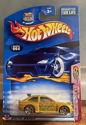 Buy Hot Wheels Ford Escort Rally Gold Flamin Hot 2003 Die-cast • 8.99£