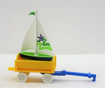 Buy 1 Wagon + 1 Sail Ship For Playmobil Children To Beach Nursery Game • 2.93£