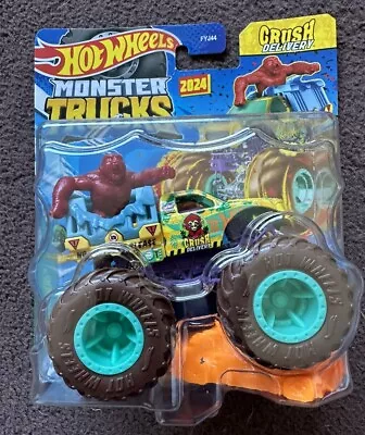 Buy Hot Wheels Monster Trucks Crush Delivery Beast Bashers Gorilla Monkey 1:64 2024 • 6.99£