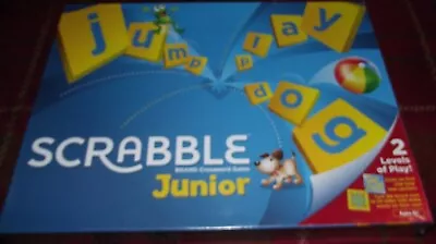 Buy Superb Mattel Scrabble Junior 2 Levels Words/pictures, Colours/counters Sealed • 7.99£