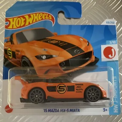 Buy Hot Wheels ‘15 Mazda MX-5 Miata 1:64 Mattel Diecast (Orange) JDM • 4£