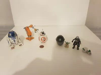 Buy Star Wars R2-D2, Mandalorian, Grogu Baby Yoda Spaceship, BB-8 Figure Set, Loose • 11.99£