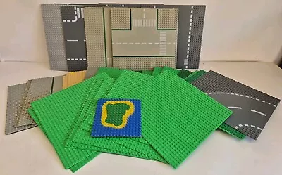 Buy 42 X Lego Base Plates Bundle Joblot 32x32/ 32x16 Vintage Green Grey Blue • 129.99£
