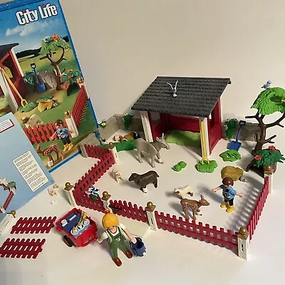 Buy Playmobil Farm Animal Petting Zoo Care Station 5531 Vet Outdoor Enclosure Boxed • 12.99£